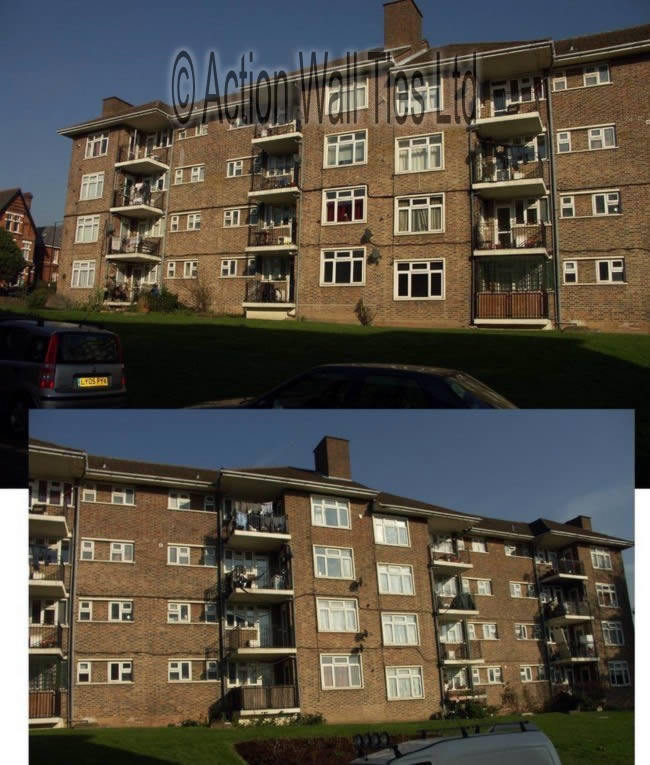 1950s style four-storey block of flats