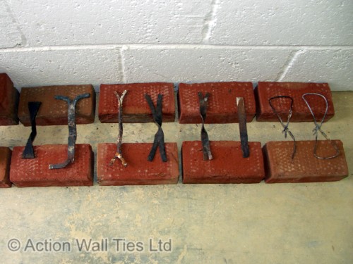 old corroded wall ties - Cavity Wall Construction History