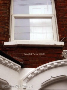 Bressumer repairs SE25 225x300 - Sagging Window Masonry at Risk of Collapse