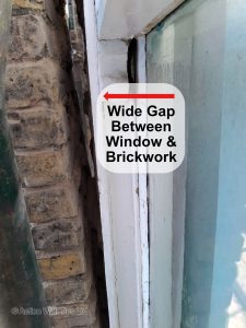 window brickwork gap 225x300 - Severely Distorted Window Masonry, London