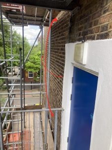 wall bulge 07 225x300 - London School with Bulging Brickwork