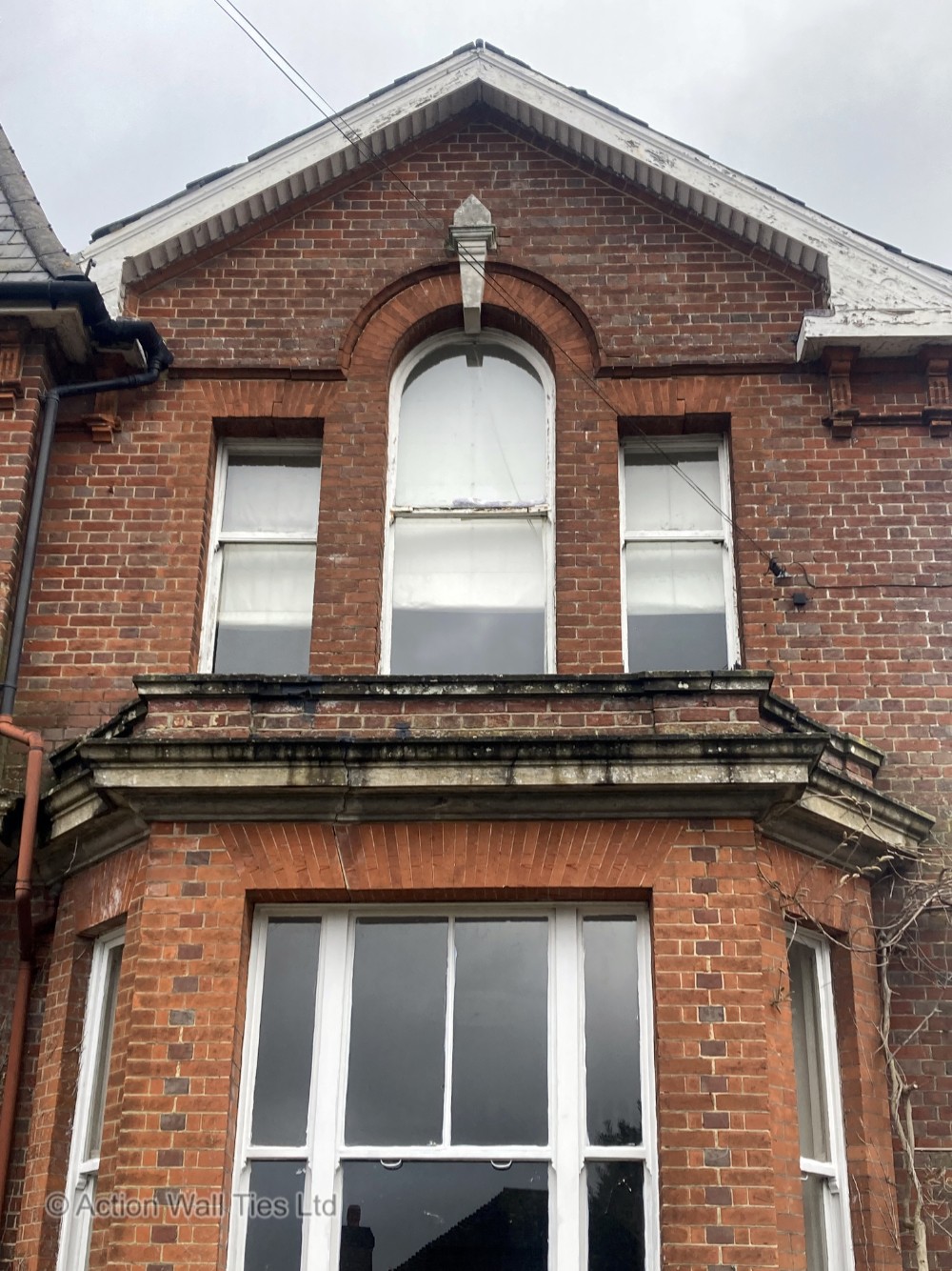 Distorted Georgian Bay Window Masonry