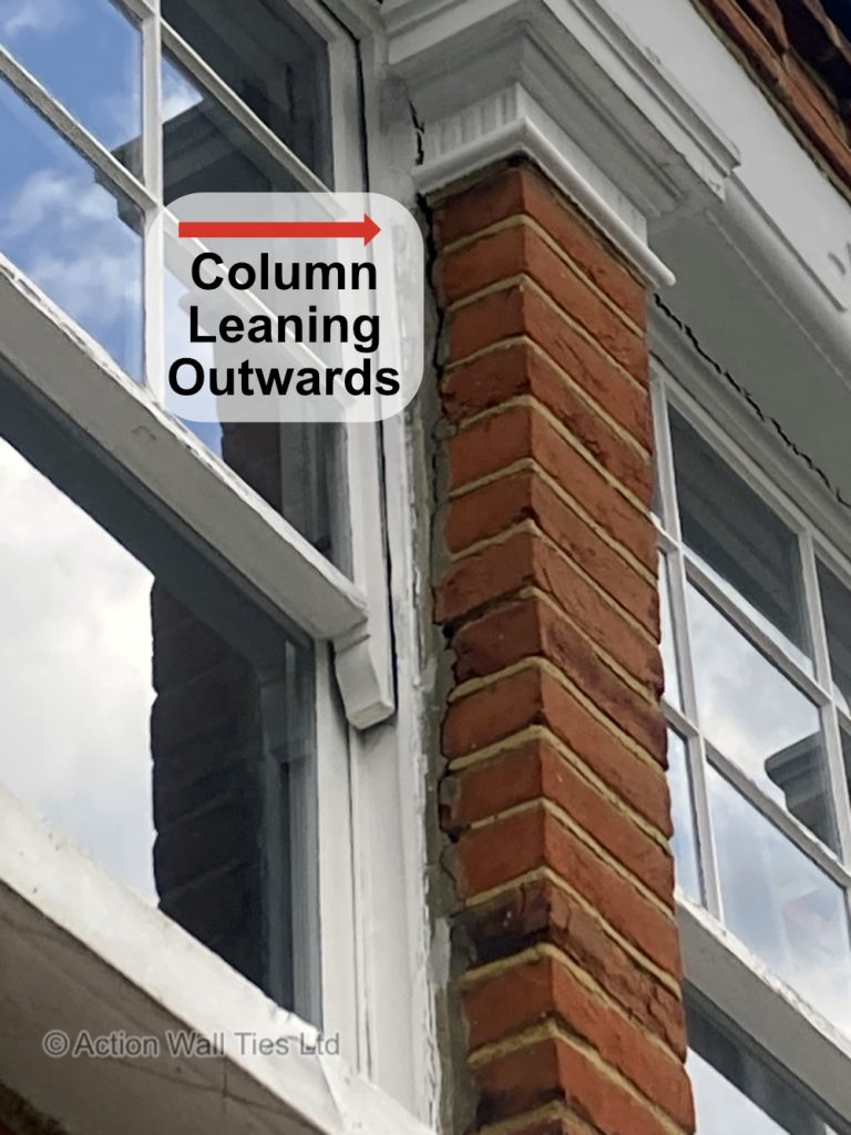 leaning bay column 05 SW13 768x1024 - Unstable 2 Storey Bay Window & Gable