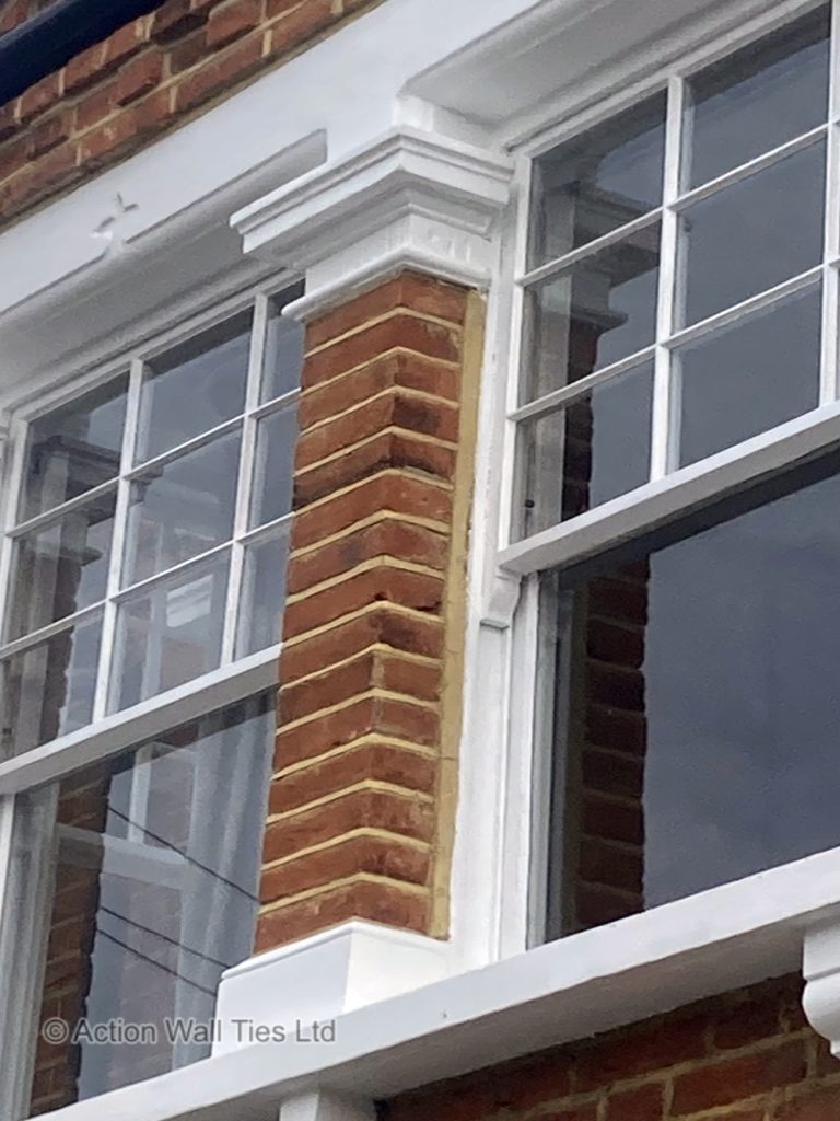 repaired bay column 01 SW13 768x1024 - Unstable 2 Storey Bay Window & Gable