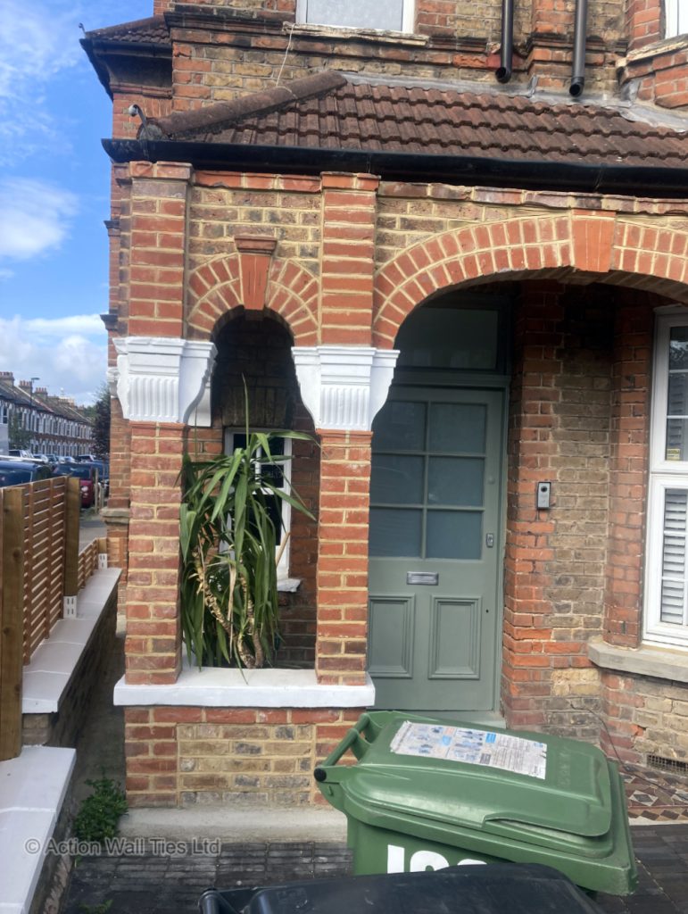Repaired portico 03 771x1024 - Failing Brick Portico Columns & Arches