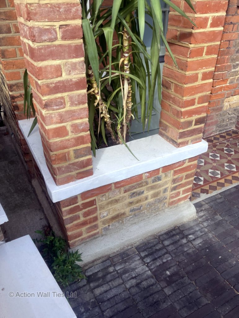 Repaired portico 04 771x1024 - Failing Brick Portico Columns & Arches