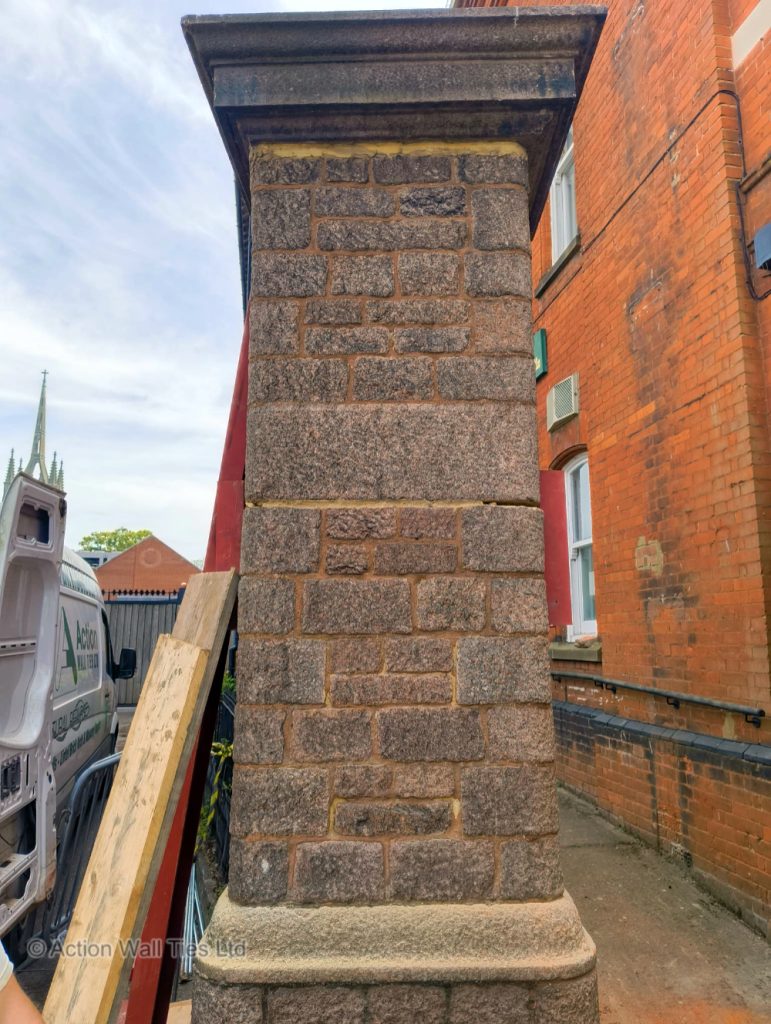 Repairs Crash damaged masonry 05 771x1024 - Crash Damaged Stone & Brickwork
