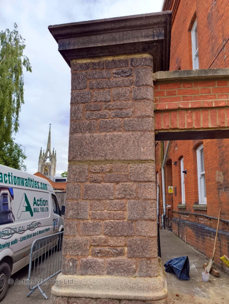 Repairs Crash damaged masonry 06 771x1024 - Crash Damaged Stone & Brickwork