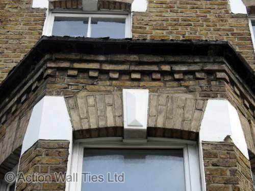 Bay window dropping brick arches - Long Term Repairs to Leaning & Cracking Bay Columns