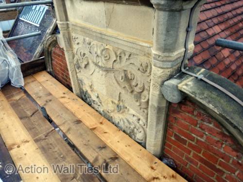 ornate gable repairs - Grade 2 Listed Gable Stabilisation in SW London